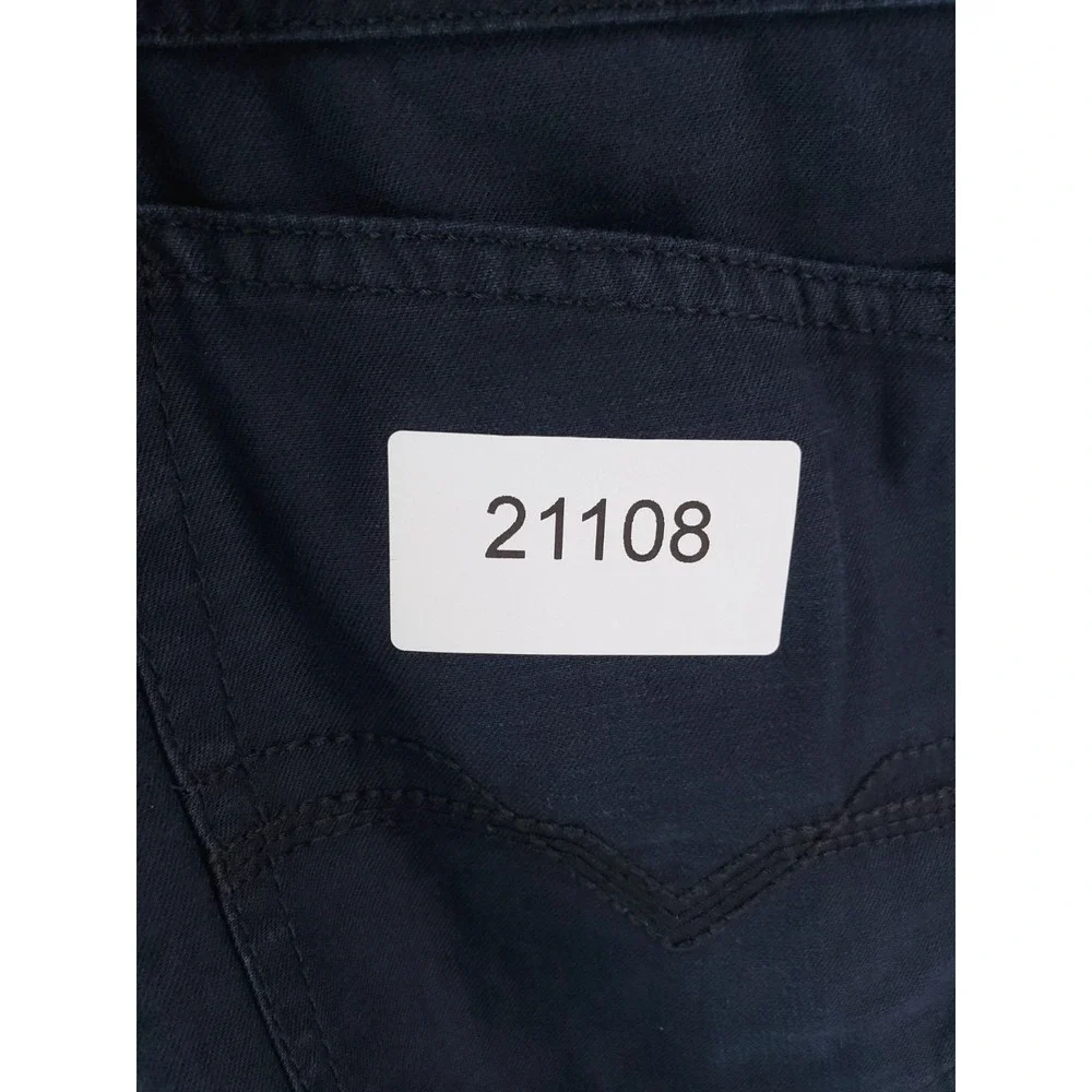Atelier Gardeur Pants Mens 35x32 Navy Blue Nevio 1 Regular Straight Linen Blend